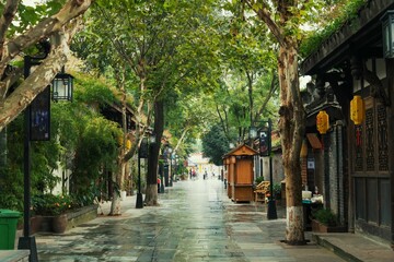 Fototapeta na wymiar Chengdu Kuanzhai Alleys