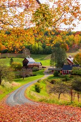 Beautiful Fall colors farm house