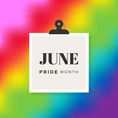 Pride LGBTQ multicolor tie dye background. June. Pride Month. Vector illustration, flat design