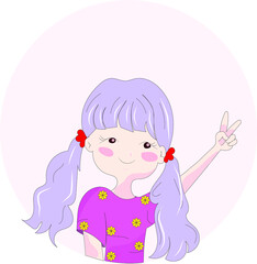 Cute Cartoon Flat Illustration
