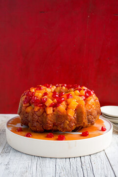 Ambrosia Salad Bundt Cake