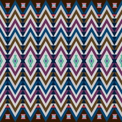 Ikat geometric folklore ornament. Tribal ethnic texture. Seamless striped pattern in Aztec style. Figure tribal embroidery. Indian, Scandinavian, Gyp sy, Mexican, folk pattern.ikat pattern. 