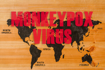 Monkeypox outbreak concept. Monkeypox is caused by monkeypox virus. Smallpox is a viral zoonotic...