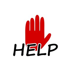 Help icon isolated on white
