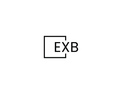 EXB Letter Initial Logo Design Vector Illustration