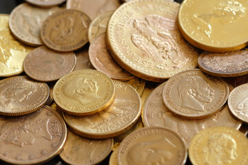 Ein Haufen Goldmünzen