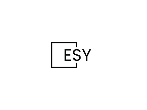 ESY Letter Initial Logo Design Vector Illustration