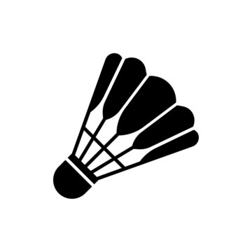 recommend clip art: shuttlecock logo icon design vector