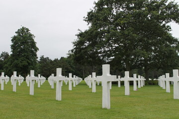 beautiful cemetery in europe normandy