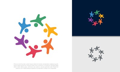 Global Community Logo Icon Elements Template. Community human Logo template vector. Community health care. Abstract Community logo	