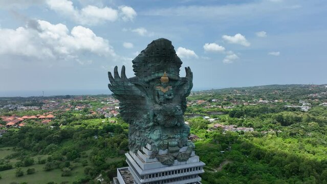 Aerial View Garuda Wisnu Kencana (GWK) Cultural Park on Bali, Indonesia
