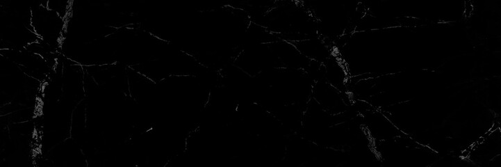 Fototapeta premium black marble background with yellow veins. grunge texture background.