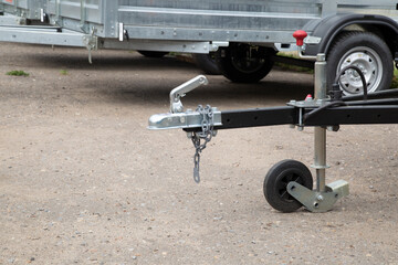 Open car trailer. Trailer for passenger cars.Sale, rental and maintenance of trailers.