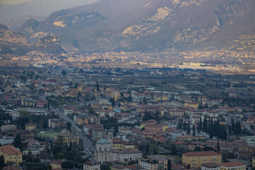 Riva del Garda from above , Italy