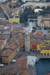 Riva del Garda from above , Italy