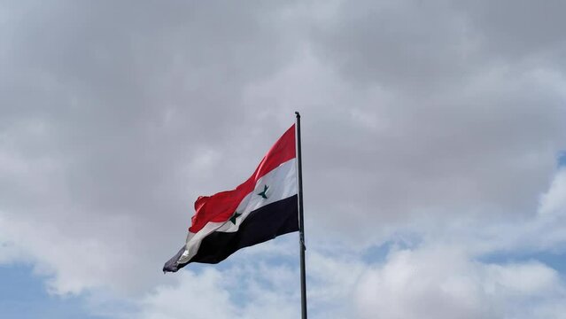 National flag of the Syrian Arab Republic, Damascus, Syria
