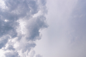 Air clouds and blue sky (copy space).