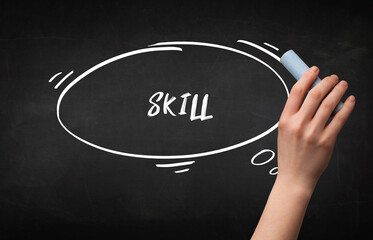 Hand drawing education concept concept