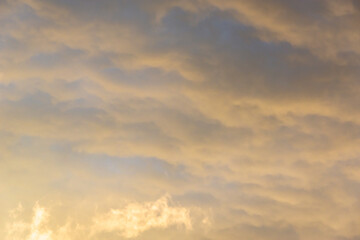 Obraz premium Sunset and sky in the clouds.