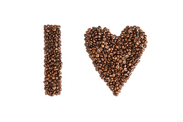 I love signs made out of coffee espresso beans 