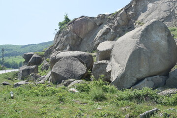 Rock landscape in nature