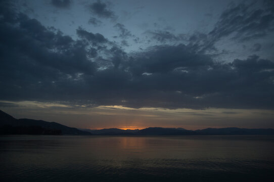 Sunrise in Corfu,Dassia