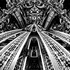 Fractal Gothic 3D Background Texture