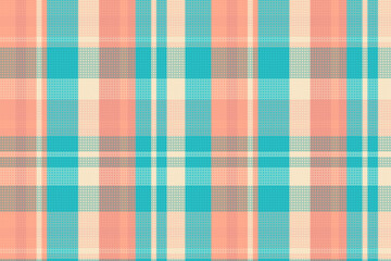 Tartan plaid pattern with texture and summer color.