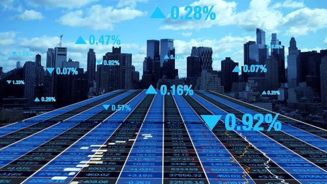 Corporate Business Finance Economy Market Statistics Infographic Background