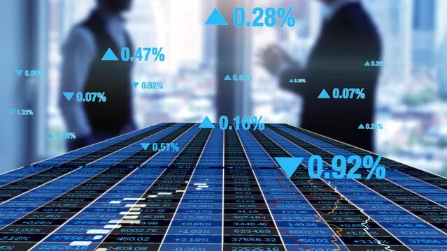 Corporate Business Finance Economy Market Statistics Infographic Background