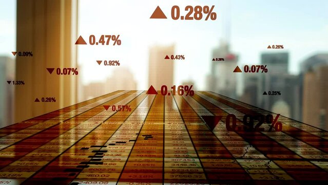 Corporate Business Finance Economy Market Statistics Infographic Background