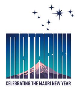 NZ Matariki Maori New Year Stars Mount Cook 