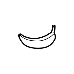 hand drawn banana fruit. Doodle banana fruit 