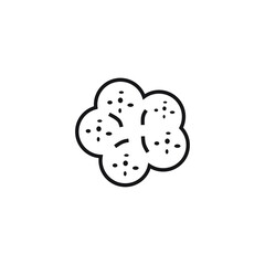 butter roll icon, illustration template trendy