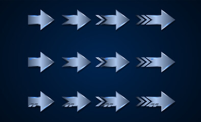 arrow symbol forward speed technology innovation concept