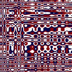 Abstract Red White and Blue Digital Art Design