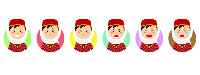 Armenian Avatar with Various Expression