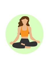Yoga in the Lotus Pose