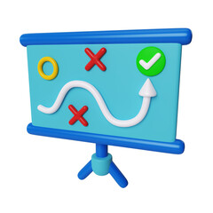 Strategy 3D Illustration Icon