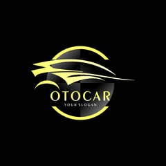 luxury automotive logo. vector cars dealers, detailing and modification logo design concept illustration