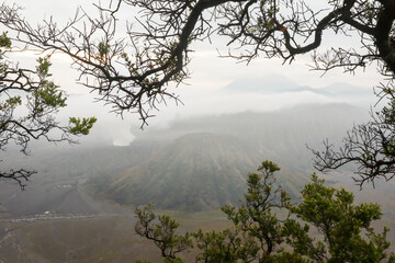 Bromo Tengger National Park in the morning