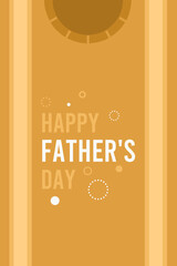 happy father's day greeting card to celebrate father's day