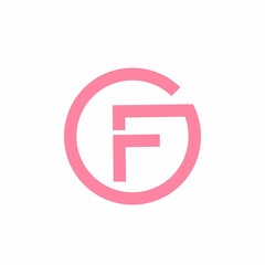 GF, FG, OGF, GFO, OF initials geometric logo and vector icon
