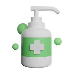 3D Rendering Illustration Hand Sanitizer Photo HD