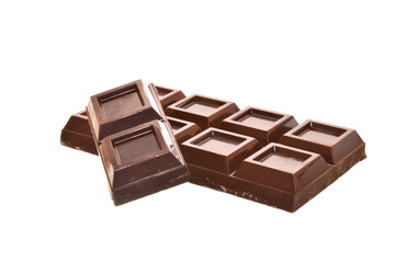 chocolate isolated on white background