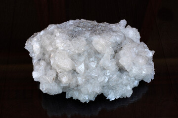 View of colemanite mineral (bor, boron, borax, ulexite). It is a borate mineral found in evaporite...