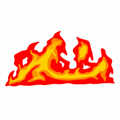 Fire cartoon art element