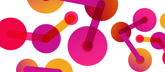 Network concept abstract background. Dots connection. Big data idea. Business template for wallpaper, banner, background or landing