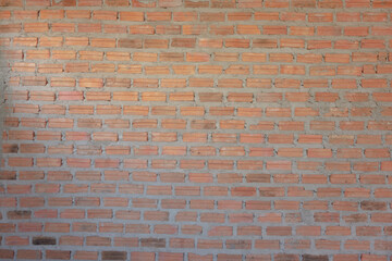 Home Construction material concept. Brick and concrete wall background.