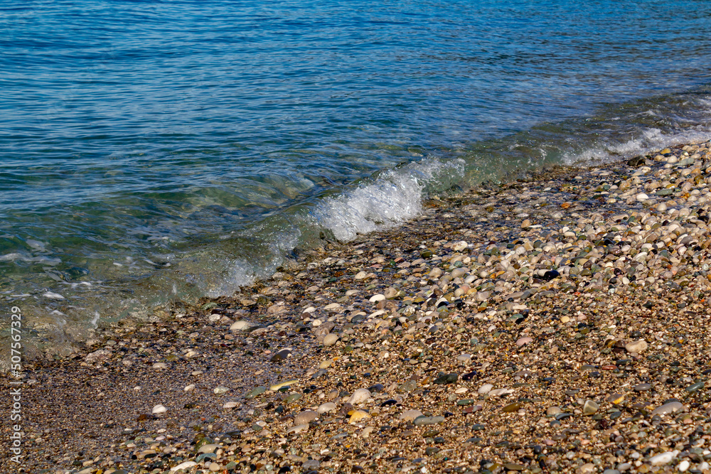 Wall mural waves on the beach of black sea